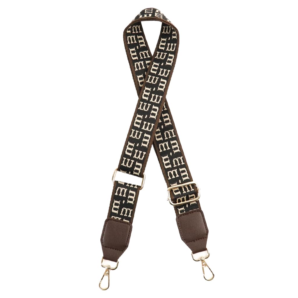 PALAY Bag Straps for Sling Bag Brown Shoulder Strap for Crossbody Bag Fashion Polyester Chain of Bag Quick Release Adjustable Satchel Chain Strap for Handbags - 33''-55'' PALAY Bag Straps for Sling Bag Brown Shoulder Strap for Crossbody Bag Fashion Polyester Chain of Bag Quick Release Adjustable Satchel Chain Strap for Handbags - 33''-55''